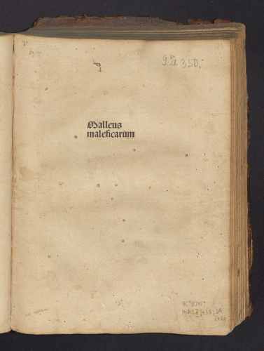 Титульный скан: Malleus Maleficārum 1494