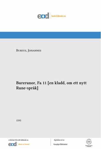 Титульный скан: Burerunor en kladd, om ett nytt rune-språk