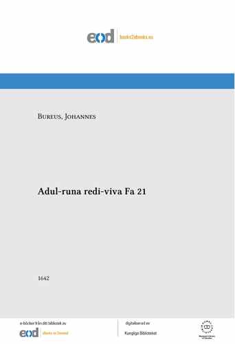 Титульный скан: Adul-runa redi-viva seu sapientia Sueorum veterum, de philantropia divina